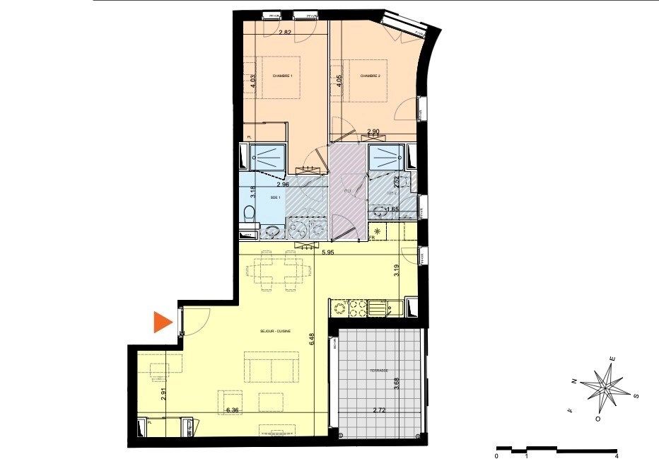 apartment 3 Rooms for sale on MONTPELLIER (34000)