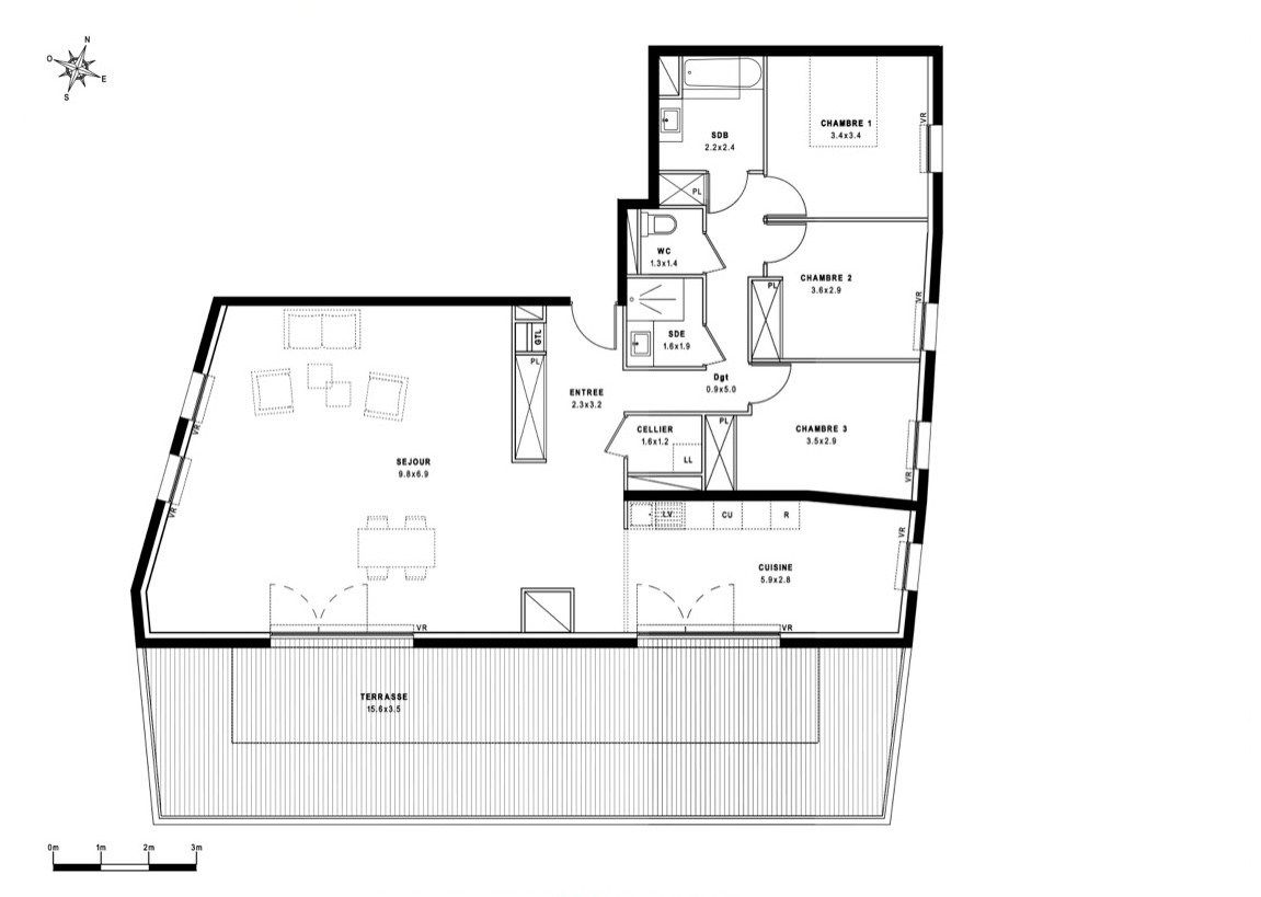 appartement 4 Pièces en vente sur MONTPELLIER (34000)
