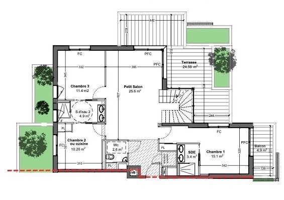 apartment 4 Rooms for sale on MONTPELLIER (34000)