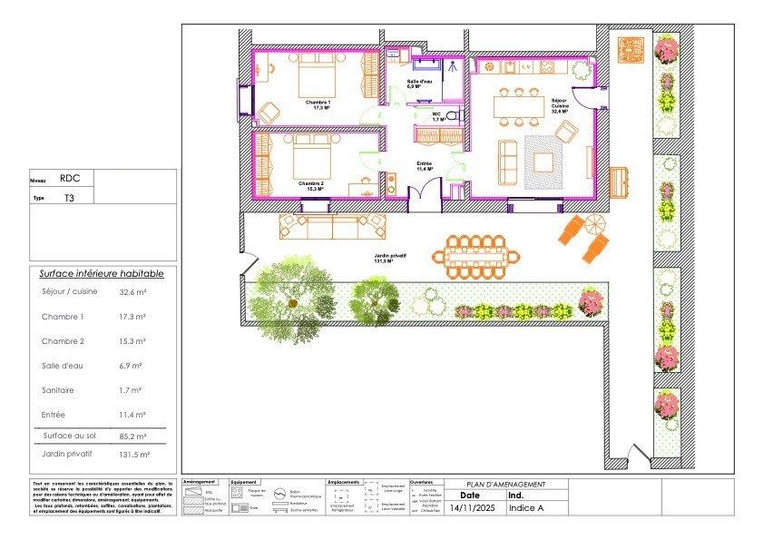 apartment 3 Rooms for sale on PIGNAN (34570)