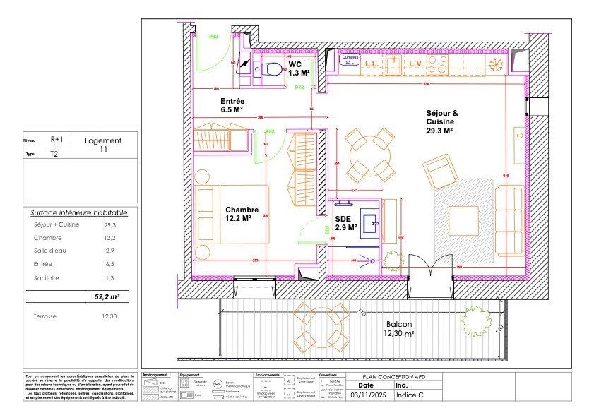 apartment 2 Rooms for sale on PIGNAN (34570)