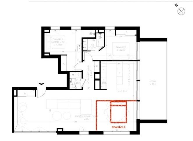 apartment 4 Rooms for sale on MONTPELLIER (34090)