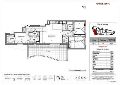 Vente Appartement Lattes 4&nbsp;Pièces 92&nbsp;m²