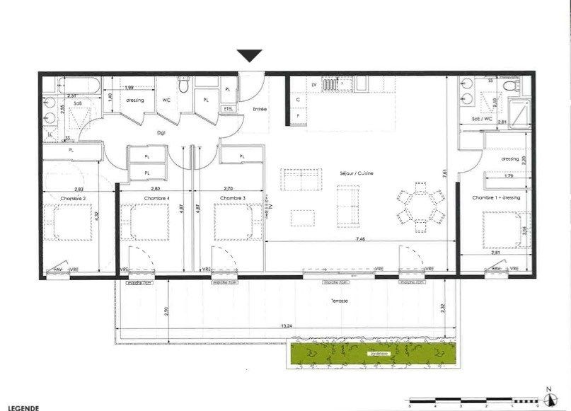 appartement 5 Pièces en vente sur SETE (34200)